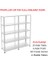 5 Katlı Duble Galvaniz Çelik Raf - Depo, Arşiv, Kiler, Dosya, Market Rafı - 43x75 cm-250 cm-1.50 mm 4