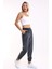 Kadın Eşofman Altı Yumoş Kadife Jogger / Gri 5