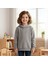 Woody Cord Çocuk Sweatshirt Kapüşonlu - Gri - Düz 1