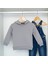 Woody Cord Çocuk Sweatshirt Kapüşonlu - Gri - Düz 2