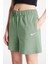 Sportswear Essential Loose Fit Jersey Shorts Bol Kesim Jarse Kumaş Kadın Şort Yeşil 1