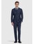 Lacivert Düz Zeroweight Slim Fit Yün Karışımlı Takım Elbise 2