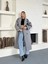 Kadın Kaşe Kuşaklı Pelerin Detay Extra Oversize Kaban / Trençkot 1