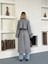 Kadın Kaşe Kuşaklı Pelerin Detay Extra Oversize Kaban / Trençkot 4