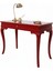 110 cm Masif Rustik Kırmızı Çalışma Masası 3