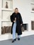 Kadın Kaşe Kuşaklı Pelerin Detay Extra Oversize Kaban / Trençkot 1