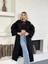 Kadın Kaşe Kuşaklı Pelerin Detay Extra Oversize Kaban / Trençkot 2