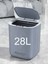Sensörlü 28 Litre Çöp Kovası (Şarj Edilebilir Lityum Pilli) / GT-SC07 Gri 1