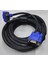 VGA 90 Derece L Tipi Kablo VGA 15PIN Erkek Görüntü Kablosu 3m 4