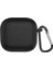 Airpods 4 Kılıf Askılı Mat Silikon Siyah [airpods 4 ile Uyumlu Kılıf - Siyah] 1