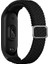 Mi Band 4 ile Uyumlu Mixed Hasır Örme Sağlam (Mi Band 3-4-5-6 ile Uyumlu), Esnek Örgülü Naylon Malzeme Ayarlanabilir Kordon Metal Tokalı Şık Tasarım Kordon Kayış, Siyah 1