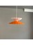 Rubby Turuncu-Beyaz Metal Tekli Avize Mutfak Modern Dekoratif Sarkıt Aydınlatma 4