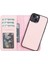 Buğz Apple iPhone 13 Uyumlu Deri Cüzdanlı Kılıf Nu2 Pembe 1