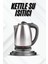 Buğz Kettle Su Isıtıcı C F Priz Uyumlu 220 - 240 V Paslanmaz Çelik Kablolu 1