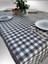 160X170 cm Gri Büyük Kare Desen Masa Örtüsü, Sofra Bezi, Piknik Örtüsü 1
