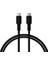 Type C-C Power Delivery Hızlı Şarj Kablosu, Siyah Kablo, Siyah/siyah Uçlar (120 Cm) 3