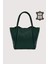 Hakiki Deri Kadın Organizerlı El Çantası Yeşil SMR9206-2 1