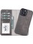 Buğz Apple iPhone 13 Pro Max Uyumlu Deri Cüzdanlı Kılıf Mwwn Tn1 Gri 5