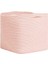 Textile Pembe Kırçıllı Pamuklu Sepet 30 x 30 x 30 cm 2