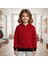 Çocuk Sweatshirt Kapüşonlu / Kırmızı Siyah / Düz 1