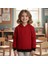 Çocuk Sweatshirt Kapüşonlu / Kırmızı Siyah / Düz 4