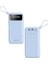 10.000 Mah Göstergeli Kendinden Kablolu Powerbank Mavi PB-120 2