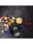 Döküm Mini Wok Yekpare Kulplu Çap 16CM Mavi 3