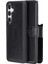 Buğz Samsung Galaxy S24 Uyumlu, Deri Cüzdanlı Kılıf, Parlak Siyah 2