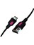 Micro USB Hızlı Şarj Kablosu (Siyah + Fuşya/siyah Uç) (150 Cm) 1