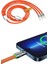 Buğz Çoklu Şarj Kablosu USB Type-C Ios Uyumlu 120W Hızlı Şarj Kablosu 4