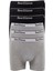 6 Adet Feelline Siyah ve Gri Pamuklu Doğal Likralı Erkek Boxer 1