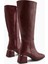 Miami Bordo Küt Burunlu Çizme 4