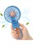 Taşınabilir Mini USB Fan LED Işıklı Masa Üstü 3 Kademeli Dahili Işık Şarj Edilebilir Mini Soğutucu Cep Boyu 11CM Mini Fan YS2269 - Mavi (YS2269 - Mavi) 1