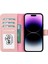 Buğz Apple iPhone 15 Plus Uyumlu Deri Cüzdanlı Kılıf Mwwn Nu2 Pembe 2