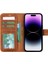 Buğz Apple iPhone 15 Pro Max Uyumlu Deri Cüzdanlı Kılıf Mwwn G19 Taba 2