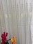 Nivemeshome Elisya 3812 Gümüş Işıltılı 1/2,5 Pileli Bambu Tül Perde 3