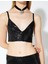 Slim Fit Ince Askılı Payetli Crop Büstiyer 5