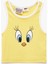 Tweety Lisanslı Baskılı Pamuklu Kolsuz Bisiklet Yaka Atlet 1