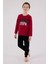 U.s. Polo Assn Uzun Kol Pijama Takım US2203-4 Bordo 1
