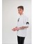 Unisex Bisiklet Yaka Baskılı Oversize T-Shirt - Beyaz -Vlmr 4