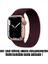 Series 5 44MM Için Kordon, (Medium Size, 147MM) Braided Tek Ilmik Kayış Koyu Bordo [ Series 5 44MM ile Uyumlu Kordon - Kayış - Koyu Bordo] 2