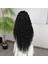 Ekstra Uzun Yoğun Afro Dalga Siyah Fiber Sentetik Geniş T Tül Peruk 4