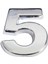 Cemax Krom Yapışkanlı 5 Rakamı 5 cm 1