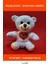 Kalpli Seni Seviyorum Yazılı Peluş Ayıcık 25 cm 1