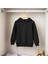 Woody Cord Çocuk Sweatshirt Kapüşonlu - Siyah - Düz 5