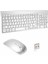 Buğz Kablosuz Klavye Mouse Seti Beyaz Q Klavye Tüm Cihazlara Uyumlu 3