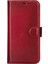 Buğz Apple iPhone 15 Plus Uyumlu Deri Cüzdanlı Kılıf Mwwn V4EF Kırmızı 4