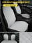 Lacasa Automotive Ergonomik,ortopedik,terletmez, Cepli, Kaymaz, Alkantara Oto Kılıf-Minder (7parça Set) 4