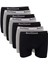 7 Adet Feelline Siyah ve Gri Pamuklu Doğal Likralı Erkek Boxer 1