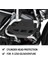Motosiklet Motoru Muhafızları Silindir Kafası Muhafızları Koruyucu Yüzey Koruma Bmw R1250GS R 1250 Gs Adv R1250GS Macera (Yurt Dışından) 5